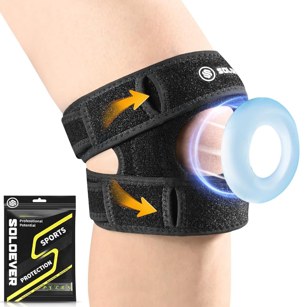 【TH Delivery】SOLOEVER สนับเข่า ผ้าพันเข่า knee support ผ้ารัดกันการกระแทก พยุงเข่า ข้างละ
