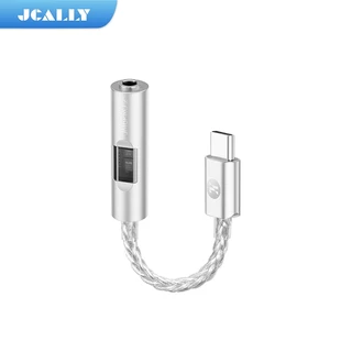 JCALLY JM6 PRO 2 Type-C ถึง 3.5 มม.CX3193 ดิจิตอลเสียงถอดรหัสแบบพกพา amp Hifi DAC โทรศัพท์มือถือชุดหูฟัง USB