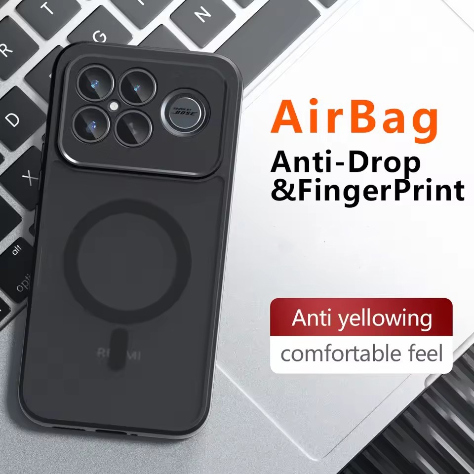 ไร้สายชาร์จสําหรับRedmi K90 Pro Max K80 Ultra K70 K70E K60 Pro 5Gแม่เหล็กกันกระแทกปกหลังCoque