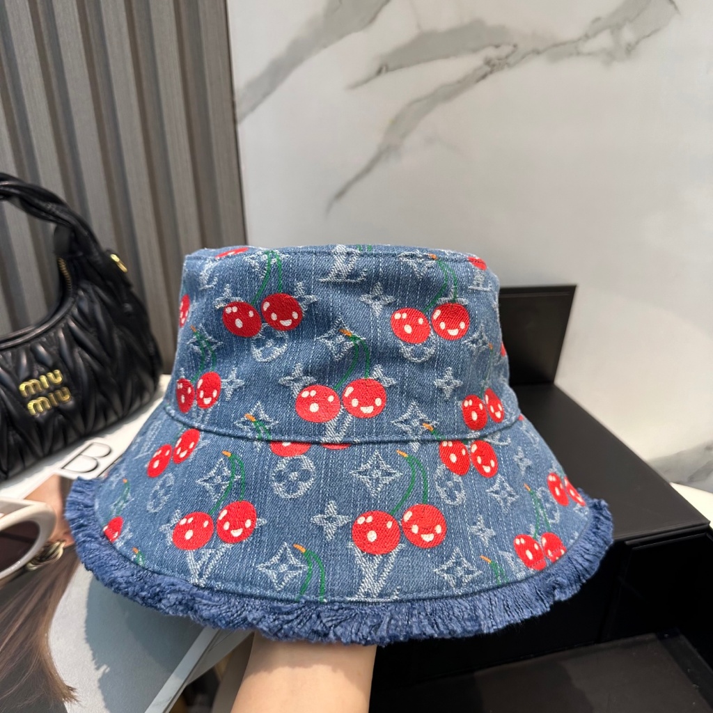 Fashion Travel Cherry หมวกชาวประมง lv28