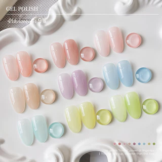 XEIJAYI 15g สไตล์ใหม่ Macaron Jelly Gel ยาทาเล็บทนทานเหมาะสําหรับร้านทําเล็บและใช้ครอบครัว