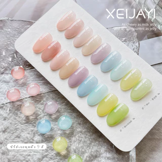 XEIJAYI 15g สไตล์ใหม่ Macaron Jelly Gel ยาทาเล็บทนทานเหมาะสําหรับร้านทําเล็บและใช้ครอบครัว