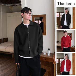 เสื้อไหมพรมคอปกสำหรับฤดูใบไม้ร่วงและฤดูหนาว สไตล์อบอุ่น เหมาะสำหรับทั้งชายและหญิง