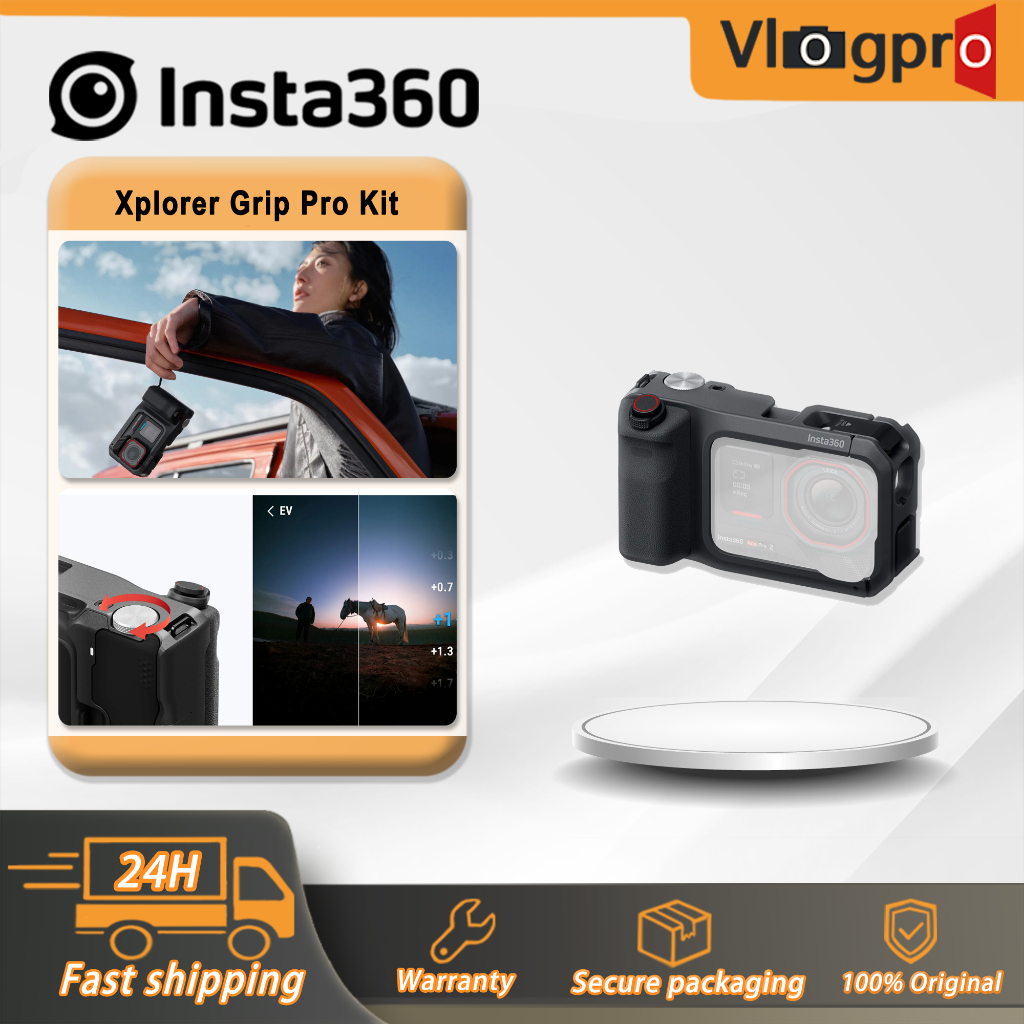 Insta360 Xplorer Grip Pro Kit สําหรับกล้องแอคชั่น Insta360 Ace Pro 2