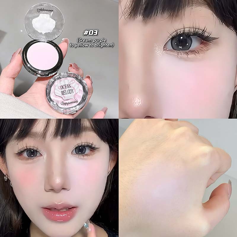 Cappuvini Matte Highlighting Powder 5.5g - Ultra-Fine Powder with Natural Color Payoff, Korean Style 3D Contouring Highlighter CP377 - รูปที่ 4