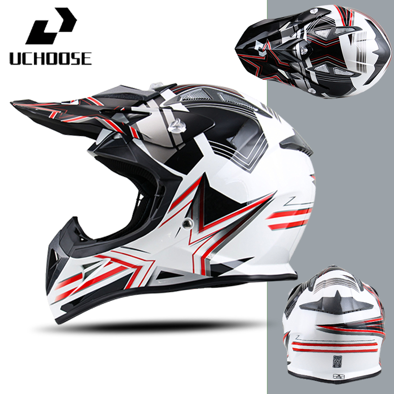 Uchoose สินค้าใหม่รถจักรยานยนต์หมวกกันน็อคออฟโรด Four Seasons Off-Road รถจักรยานยนต์ความตึงเครียดหมว