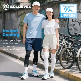 【TH Delivery 】SOLOEVER 1 pair ปลอกขากันแดด เกรดพรีเมี่ยม ป้องกัน UV ได้สูงถึง 99% เหมาะสำหรับใส่เล่นกิจกรรมกลางแจ้ง