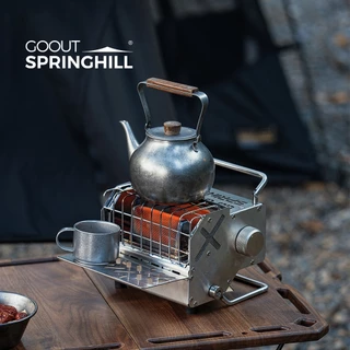 【Free Mini Frying Pan【ส่วนลดสุดโหด ครั้งสุดท้าย!】】Springhill 3-in-1 เครื่องย่างและปรุงอาหารพกพาสำหรับแคมปิงและบ้าน