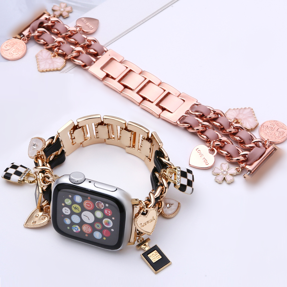 Chain Pendant Band For Huawei Watch Fit 5 สาย For สาย Huawei watch Fit 5 pro Strap Metal Huawei watch Fit 3 สาย Huawei Fit 4 Pro สาย Huawei Watch Fit 4 Strap Huawei Fit 3 Strap Huawei Watch Fit 4 pro สาย Huawei Fit 2 สาย Huawei Fit 4/ Huawei Fit 5 pro สาย