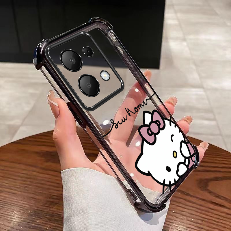 Xiaomi Redmi Note 14s NOTE14S ชื่อขนมน่ารักเคสแบบกําหนดเอง Hello Kitty Anti Drop เคสกันกระแทก
