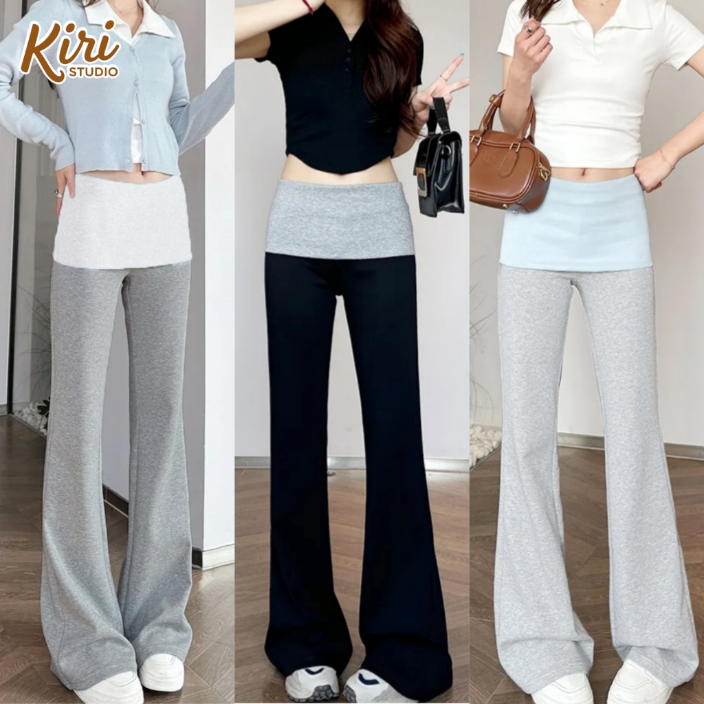 3สี กางเกงขายาว กางเกงลำลอง ใส่สบาย สไตล์ลำลอง ต้องมีติดตู้#101294
