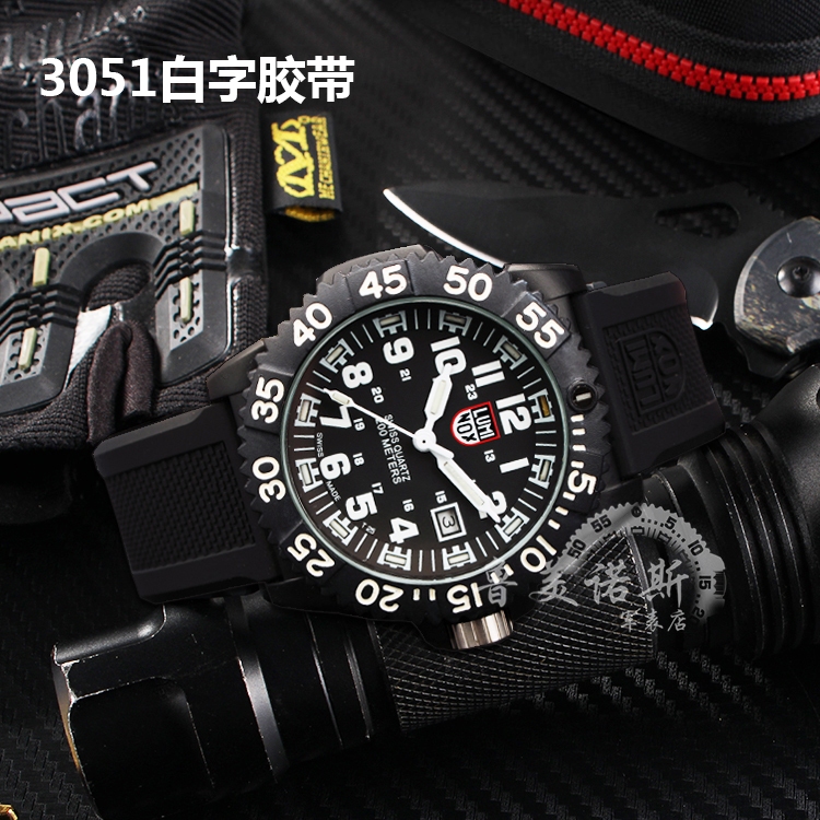 US Army lumi Luminos นาฬิกา 3051 นาฬิกากันน้ํากลางแจ้ง SEAL Army ทหารนาฬิกาชาย nox นาฬิกาดําน้ํา