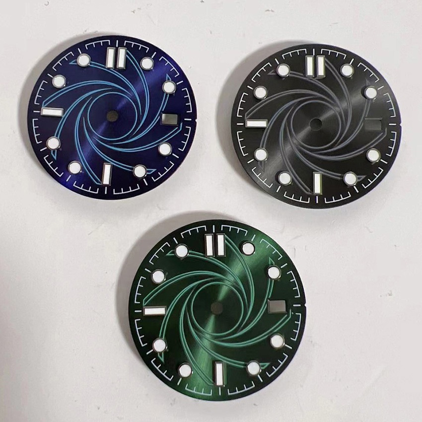 31 มม.นาฬิกาผู้ชาย Dial Mechanical Movement Luminous Dial สําหรับ ETA2836/2824 Mingzhu DG2813/804 Mi