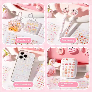 มากกว่า 1000 ชิ้น Mini Deco สติกเกอร์หนังสือน่ารัก Bow Knot Emoji สติกเกอร์โทรศัพท์เล็บ Journal ตกแต่งสติกเกอร์กันน้ํา DIY Collage