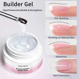 XEIJAYI 30ml-X001 โปร่งใสเล็บเจลเล็บขยายชิ้นทนทานเหมาะสําหรับร้านทําเล็บ