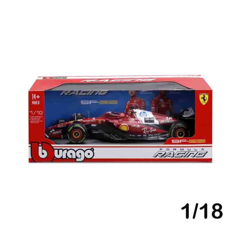 ใหม่ Bburago 1:18 Ferrari 2025 F1 Sf-25 Hamilton 44 Leclerc 16 Alloy Miniature Die-Cast รถที่กําหนดเ
