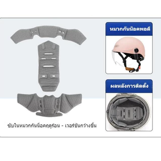 ชุดเบาะหมวกกันน็อคแห้งเร็วสําหรับรถจักรยานยนต์และสเก็ตบอร์ด-ซับด้านในที่สะดวกสบายพร้อมแผ่นแทรกโฟมสําหรับการสนับสนุนและความปลอดภัยออพติมา (กันกระแทกหมวกกันน็อค)