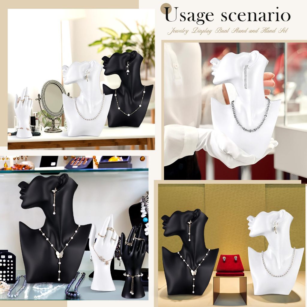 [ลดราคาพิเศษ]ขาตั้งโชว์วงแหวนพลาสติก ที่วางโชว์อัญมณี หุ่นมือ รุ่นมือหญิงเรียบสําหรับองค์กรและจัดเก็บ - รูปที่ 5