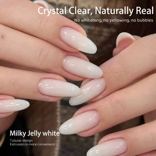 XEIJAYI 30ml-X003 เจลต่อเล็บสีขาวนม เหมาะสำหรับร้านทำเล็บและงาน DIY ที่บ้าน