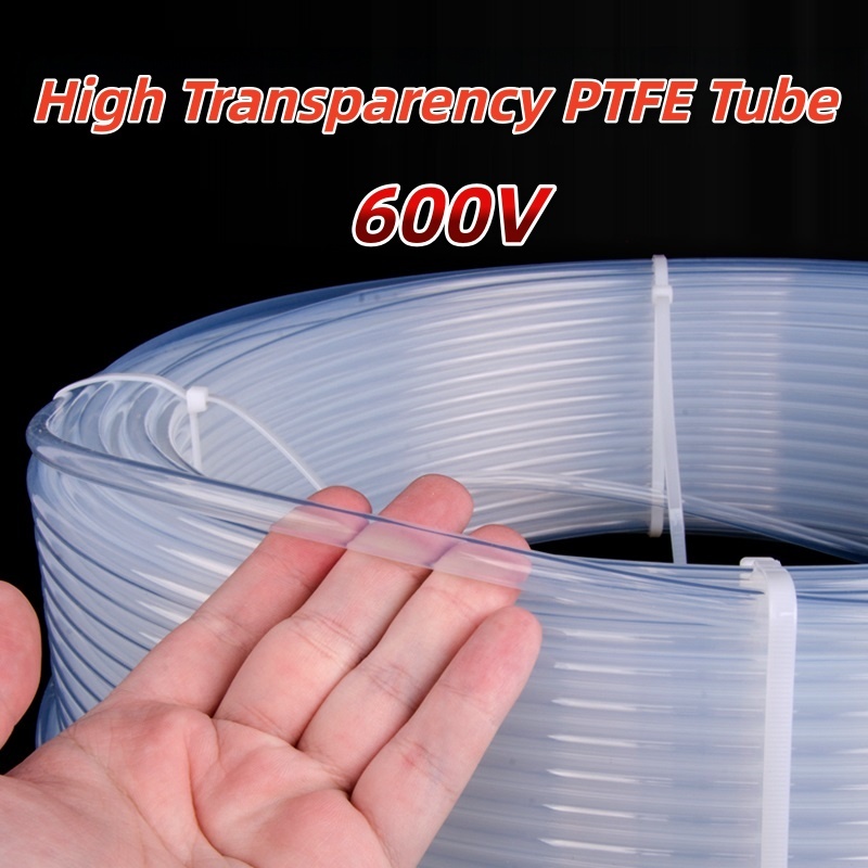 PTFE Tube F46 ความโปร่งใสสูง PTFE Tube 3D อุปกรณ์เสริมเครื่องพิมพ์ Feeding Tube Guide Tube