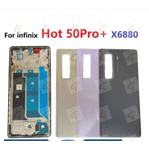 ฝาหลังสําหรับ infinix Hot 50 Pro Plus Pro+ LCD กรอบกลาง X6880