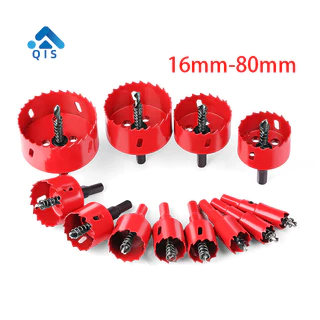 16 มม.-80 มม.M42 Bi-Metal Hole Saw HSS เจาะชุด Bit อุปกรณ์เสริม Hard โลหะเจาะ Bits,เหล็ก,ไม้,พลาสติก,พลาสเตอร์เปิดเครื่องมือเจาะศูนย์งานไม้เลื่อยถ้วย