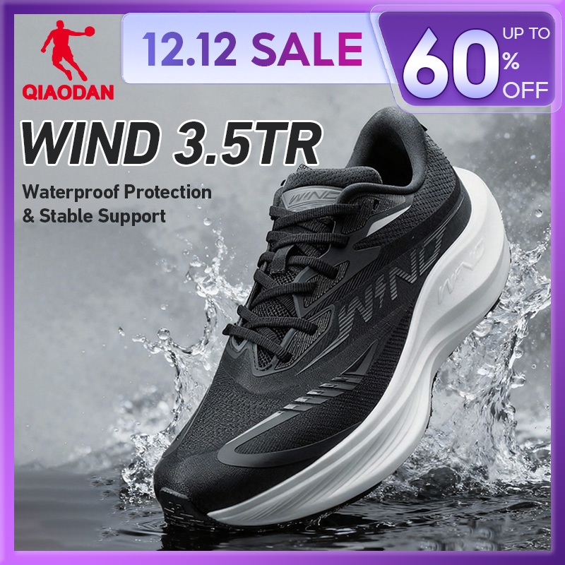 Qiaodan WIND 3.5TR รองเท้าวิ่งผู้ชายฤดูหนาวการฝึกอบรม Shock ดูดซับ Anti-Slip Rebound QDB023254297