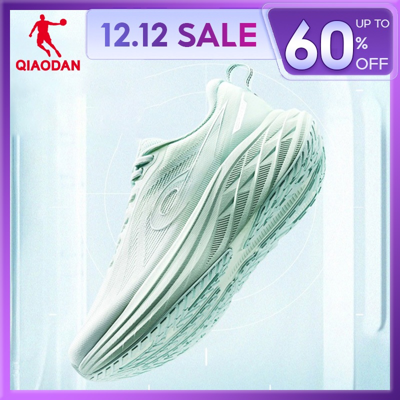 Qiaodan DS2 รองเท้าวิ่งผู้หญิงเบาะ Rebound ลื่นทนต่อการสึกหรอ Breathable QXB022253211R