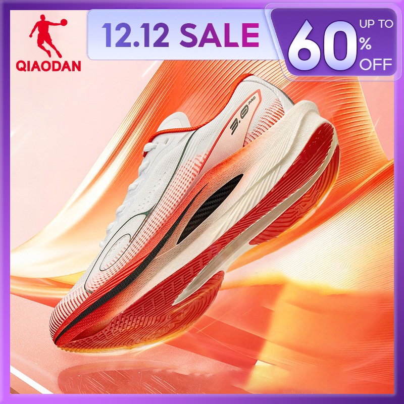 Qiaodan WIND 3.0 Pro รองเท้าวิ่งผู้ชาย Marathon Racing Training Full-Palm Carbon Plate QDB023252298ท