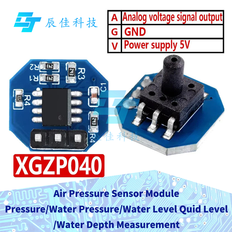 XGZP040 โมดูลรับส่งสัญญาณความดัน 0-40KPA: Air/แรงดันน้ํา, การตรวจจับระดับและความลึก – ทํางานสําหรับ Arduino