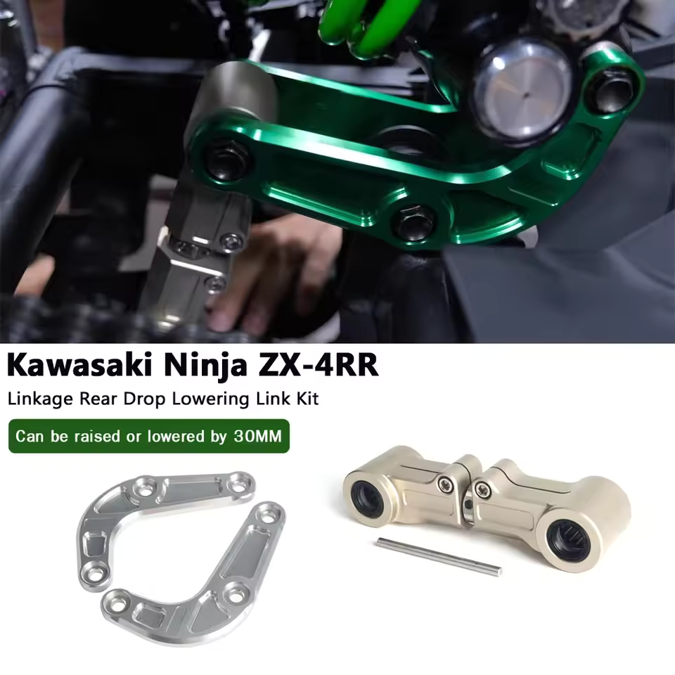สําหรับ Kawasaki Ninja ZX-4RR ZX4RR ZX -4R ZX-4R ZX4R2023+ ﻿ อุปกรณ์มอเตอร์ไซค์เชื่อมโยงชุดลิงค์ลดการลดลงด้านหลัง
