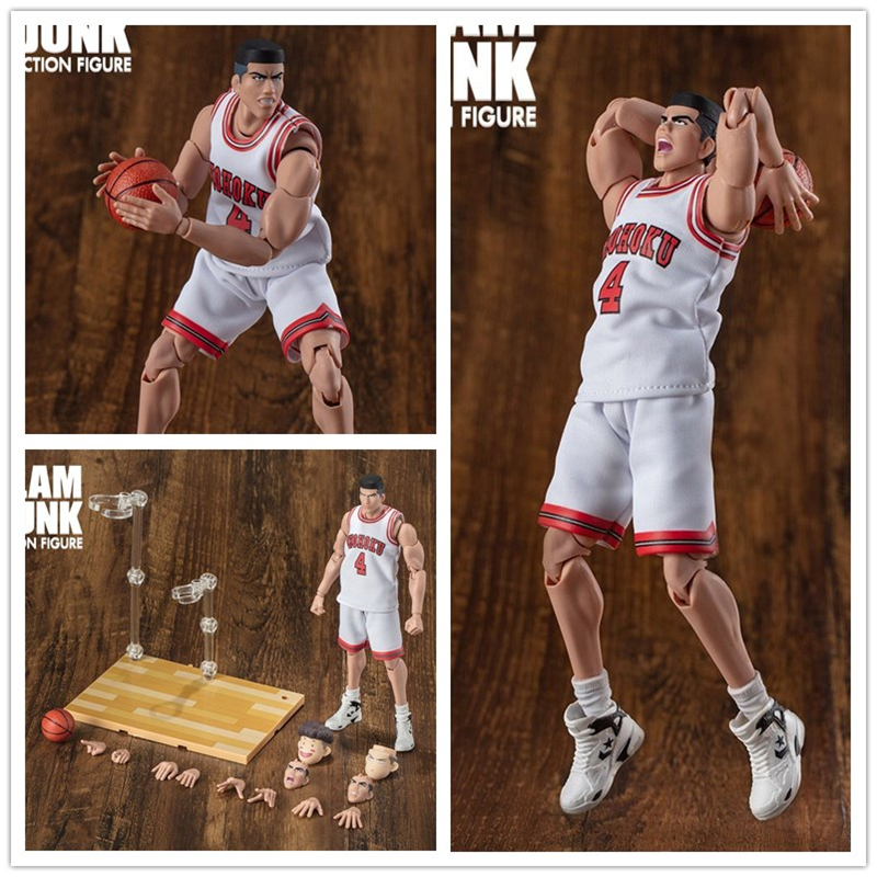 Dasheng Model Slam Dunk Akagi Takeshi Gorilla Captain No. 4 รูปการกระทําชุดกีฬาบาสเกตบอลยืน