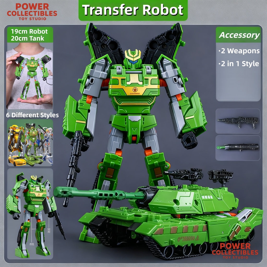 ของขวัญเด็ก2-in-1 Tank Transformer หุ่นยนต์ของเล่น-เด็กทหารหุ่นยนต์เปลี่ยน 2026 ของขวัญวันเกิด Boy เปลี่ยนของเล่น BT410