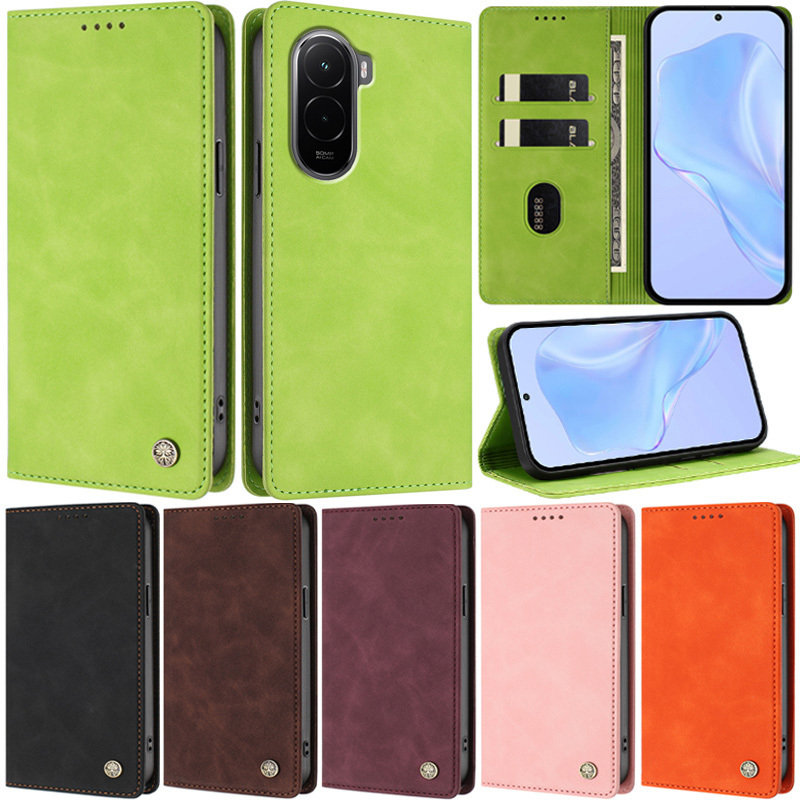 หรูหราสําหรับ Xiaomi 17 Pro Max Poco M7 4G Poco M4 5G Poco M5s Redmi K90 Pro Max Retro กระเป๋าสตางค์