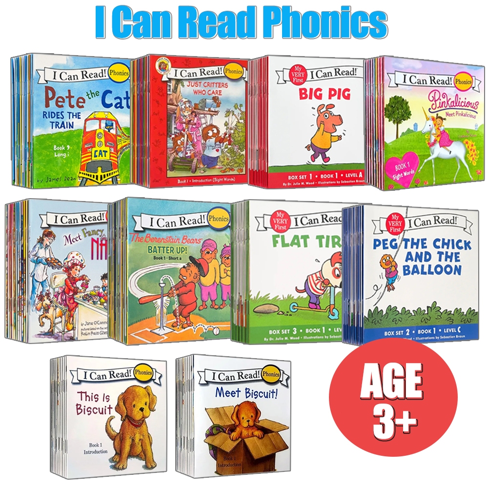 12Book/set Phonics Fun!: รวม 12 Mini-Books Featuring เสียงวิลล์สั้นและยาว หนังสือปกอ่อน เด็กก่อนนอนภ