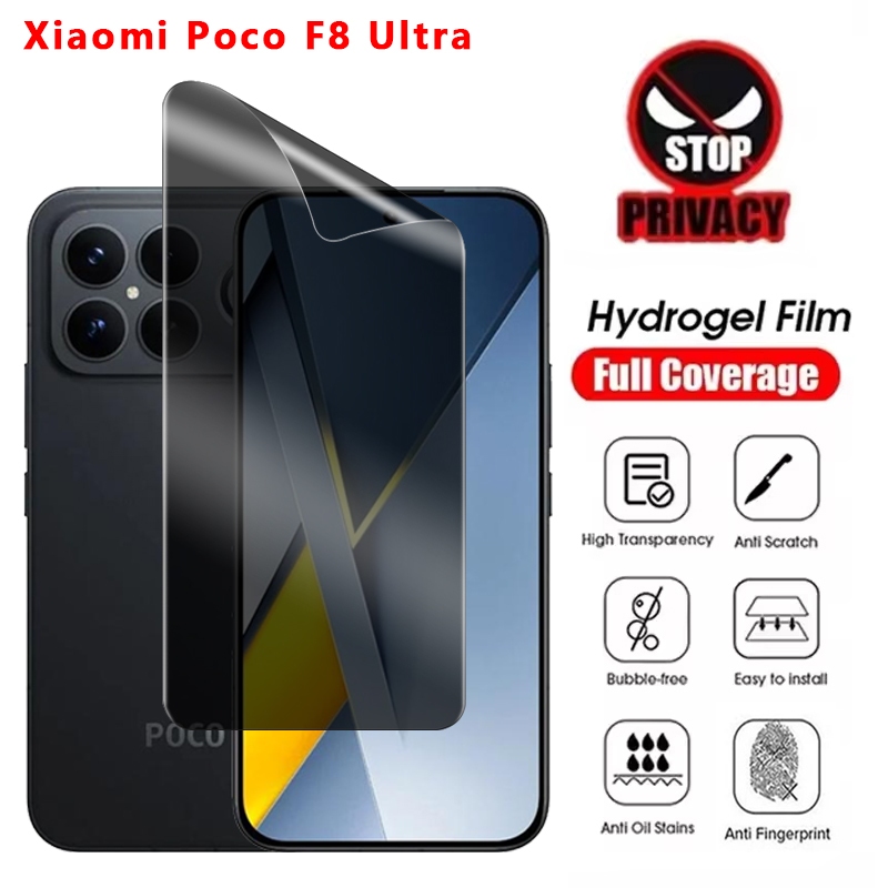 1 ~ 3 ชิ้น Anti-Spy Hydrogel ฟิล์มสําหรับ Xiaomi Poco F9 F8 Ultra F8Pro F9Ultra F9Pro 4G 5G 2025 Mi 