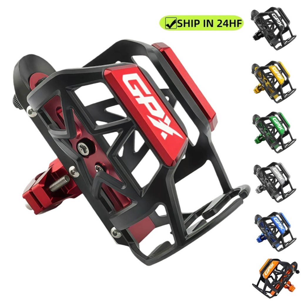 Universal รถจักรยานยนต์ขวดน้ํา Thermos เครื่องดื่มถ้วยผู้ถือขาตั้ง Mount สําหรับ GPX DRON 150 DZ3 GP