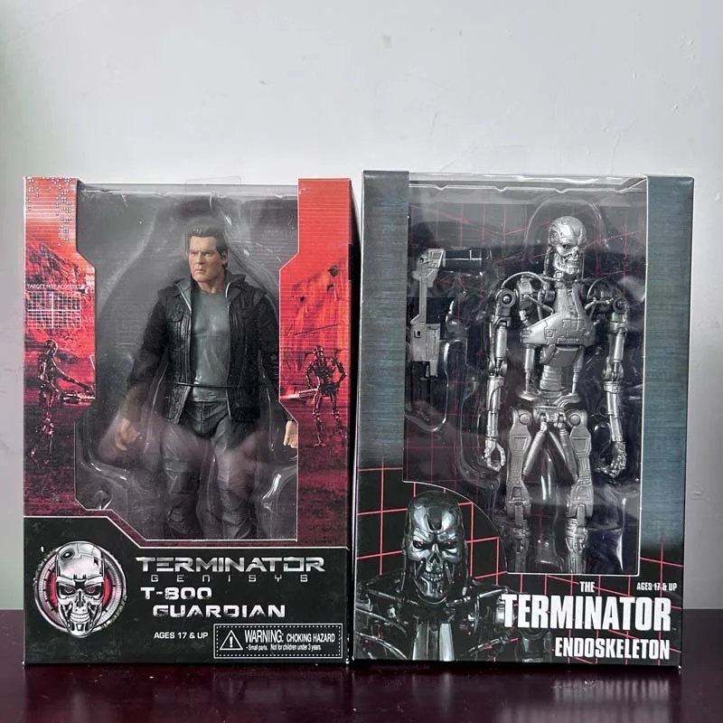 NECA รูป Terminator Genisys T-800 Guardian Terminator Endoskeelton Action Figure ของเล่น Joint Movab