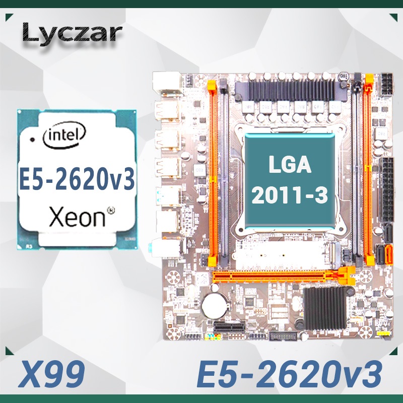 X99 Lyczar ชุดเมนบอร์ด(X99)+CPU(E5-2620v3)