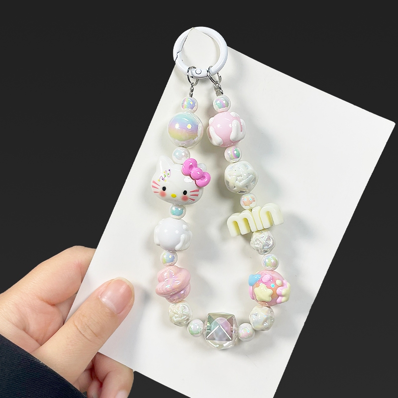 DIY สร้อยข้อมือพร้อมจี้ อัญมณีมือสตริง สีสดใสแบบผีเสื้อ