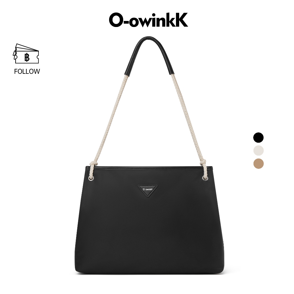 OWINKK tote bag ความจุใหญ่ ซิปล็อกป้องกันฝุ่น ทนทานและกันน้ำ