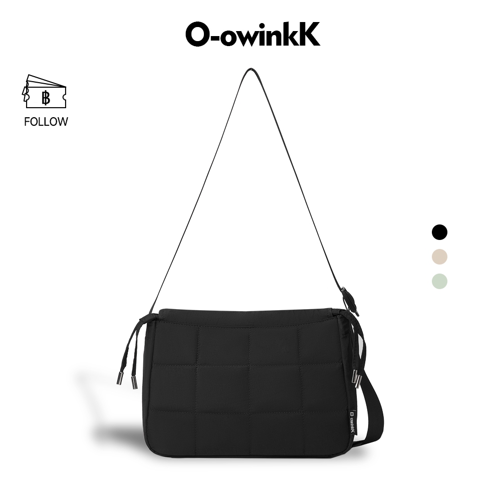 OWINKK กระเป๋าสะพายข้าง น้ำหนักเบา เนื้อสัมผัสนุ่ม สายรัดสามารถปรับได้อย่างอิสระ