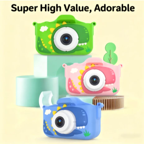 กล้องเด็กดิจิตอล กล้องคู่ HD 1080P จอสี