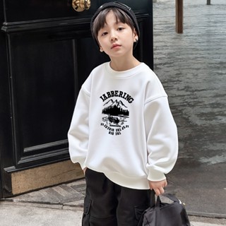 เด็กขนาดกลางขนาดใหญ่รอบคอเสื้อกันหนาว Street Wear ชายหญิงฤดู…