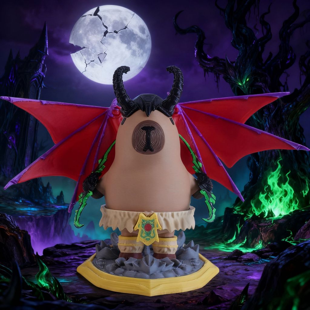 คุณภาพสูง Capybara Hunter ของเล่นแม่เหล็ก 3D การพิมพ์ Capybara ตุ๊กตาตกแต่งรูป