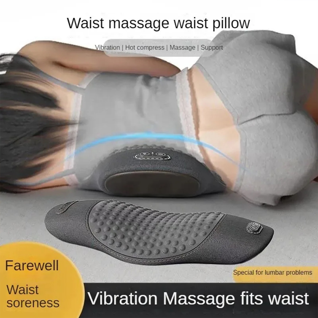 3-in-1 นวดหลังพร้อมเตียงบรรเทา Sleeping Shiatsu ลึกเนื้อเยื่อแบบพกพาไหล่ Lower Back Pain Relief เอวนวด