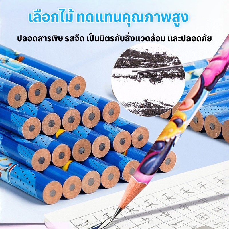 7  ใน 1ชุดเครื่องเขียนเครื่องเขียนกรณีดินสอลายการ์ตูนนักเรียนแบบพกพากระเป๋าอนุบาลนักเรียนประถมของขวัญวันเกิดของขวัญอุปกรณ์การเรียนปลาค็อด - รูปที่ 3