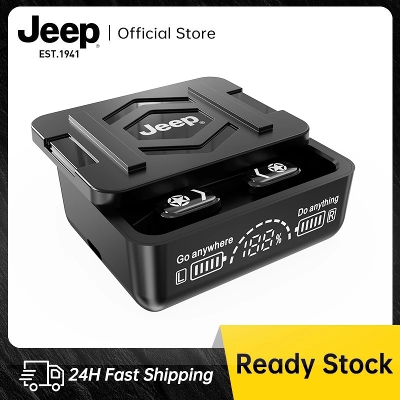 Jeep EW130 PRO หูฟังบลูทูธไร้สาย บลูทูธ6.0 เสียงดี HD Calls มี Powerbank พร้อมไมค์สำหรับ IOS Android