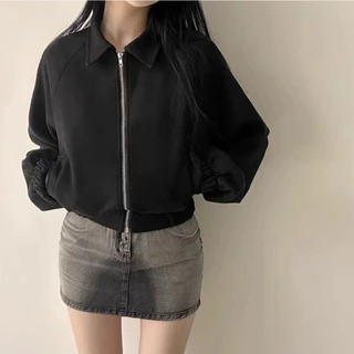 เสื้อโค้ทผู้หญิงสไตล์เกาหลี สวมใส่สบาย อุ่นในฤดูใบไม้ร่วงถึงหน้าหนาว