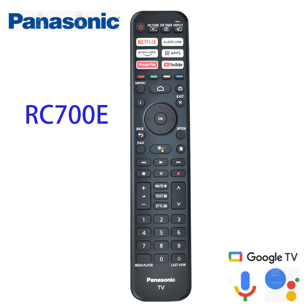 ใหม่สําหรับ Panasonic สมาร์ททีวี android เปลี่ยนรีโมทคอนโทรล PN-V10 RC700P RC700E ใช้งานร่วมกับ LX80